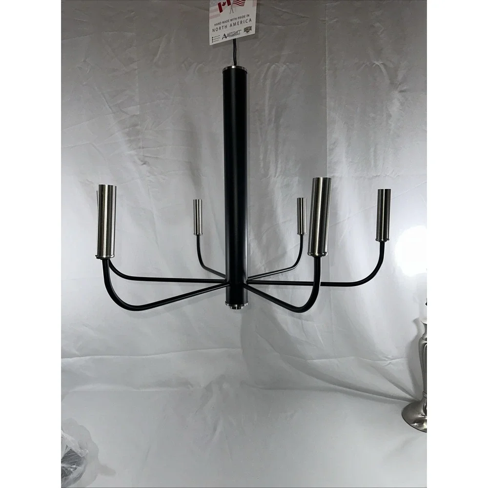 NEW Artcraft Lighting AC10626 Verona Collection Flush Mount Brushed Nickel - Picture 5 of 8